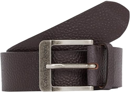 Calvin Klein Herren Gürtel Classic Belt aus Leder, Braun (Bitter Brown), 85 cm