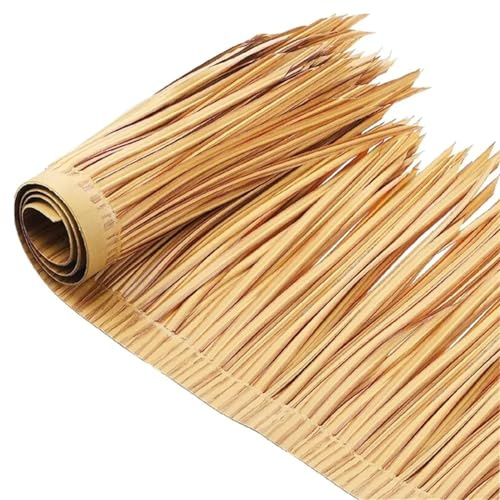 Yekuhe Hawaii Das Dach Palmgras-Rolle Künstliche Langlebig Paneele, Keine Fäulnis Und Keine Wartung, for Tiki Bar Garten Poolbar Hawaii Strandschir (Color : #1, Size : 39.2x19.6inch/100x50CM)