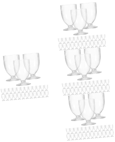 Alipis 200pièces Miniatures De Verres à Bière Modèles Plastique Transparent Pour Décorations De Maison De Poupée Fêtes Et Événements Extérieurs