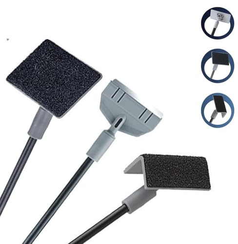 VKWE Fish Tank Cleaner Fish Tank Cleaning Kit, 3 in 1 Aquarium Cleaning Kit Aquarium Glass Cleaner Algae Remover Fish Tank Cleaner with Triangle Sponge Brush, Gravel Rake, and Right Angle Brush
