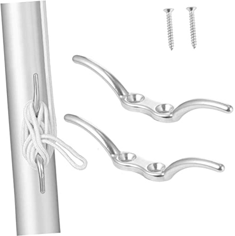 KOMBIUDA 2pcs Dock Cleats for Men Boat Cleats for Men Steel Wire Rope Bolt Flagpole Hook Industry Standard