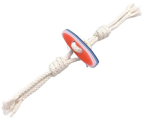 ZENZDS 3/6 Paar 18 cm blau rot gestreift Seil geflochten Horn Knebelknöpfe Seil Knebelknopf zum Aufnähen Knebelverschluss für Mantel Windjacke Jacke