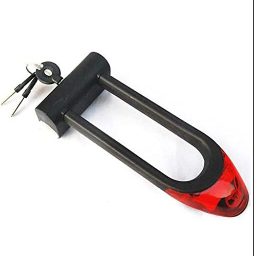 ESHINEDE Candado antirrobo for bicicleta Candado en U for servicio pesado Candado en U for bicicleta Ciclismo Candado de seguridad for bicicleta de acero Candado de seguridad for bicicleta de motocicl