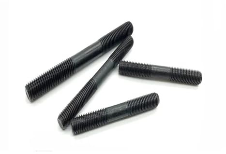 10 Stück 8,8 Kohlenstoffstahl, metrisch, Standard-Stehbolzen, Schraubenstange, Zahnstange, Doppelkopf, M8 x 30/40/50/60–100 mm(30mm)