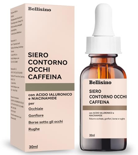 Koffein-Augen-Serum, Anti-Aging, Anti-Falten-Augenpartie mit Hyaluronsäure und Niacinamid, für Männer und Frauen