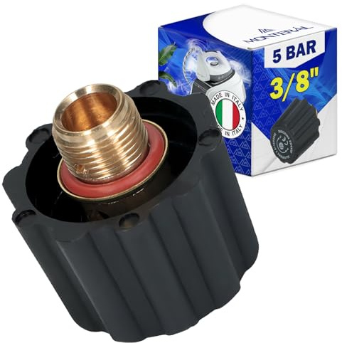 Tappo di Sicurezza in Ferro Pressurizzato a 5 Bar con Filettatura Maschio da 3/8 - MADE IN ITALY - Garanzia 10 Anni - MONTERAL