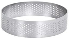 Cercle A Patisserie 12 pièces en Acier Inoxydable Mousse Anneau Moule Circulaire Tarte Anneau Ovale gâteau Fromage Moule perforé Tarte aux Fruits Cuisine pâtisserie Cuisson Moule(7cm Round)