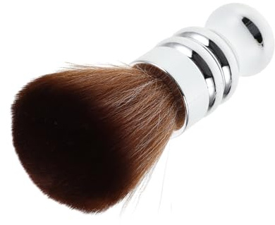 Brosse de Coiffeur Argentée à Poils Souples, Manche Ergonomique | Plastique et Nylon, pour Salons et Outils de Coiffure, Usage Professionnel par Coiffeurs