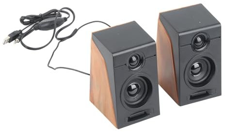 DriKou Altoparlanti per PC, altoparlanti per il desktop per il volume regolabile per basso