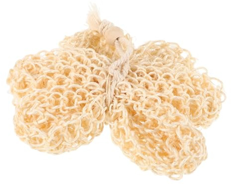 Hemobllo Bola Exfoliante de Piel de Sisal Natural 1 Unidad Tamaño 12x7x3 Cm para Adultos Exfoliante Corporal para Ducha y Baño Doméstico