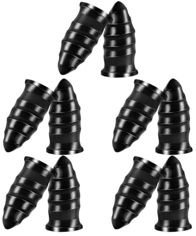 CLISPEED Kit de Réparation de Pneus Crevés 10 Pièces en Caoutchouc pour Voitures, Motos et Vélos Électriques, Outil pour Pneus Tubeless, Compact et Portable, Vis de Réparation Rapide