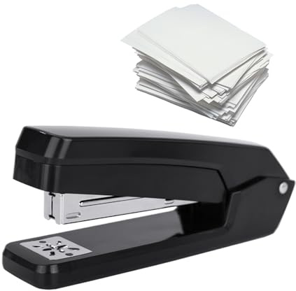 Pinzatrice girevole a maniche lunghe – Rilegatrice per desktop ABS da 6,1 pollici | per ufficio anti-inceppamento a 360 gradi per classi scolastiche, lavori fai da te e cuscinetti di