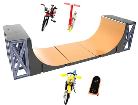 kesurpae Fingerskateboardrampset Leksak för barn Julkul Fingercykel och sparkcykel Presentpaket inkluderar Roliga festgåvor Leksak Fingertoppsbräda Lekfestgåva