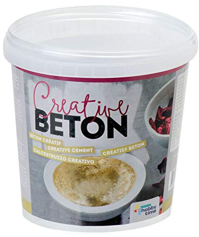 Glorex 6 2606 603 - Calcestruzzo Creativo, Massa da colata in calcestruzzo da 5 kg, indurente all'Aria, Resistente agli Agenti atmosferici, antigelo, per stampi di colata e Oggetti Decorativi