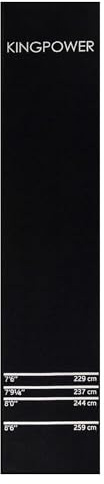Kingpower Dart Teppich Matte Schwarz Weiß Steeldart Dartpfeile Dartboard Zubehör Dartteppich Target Oche Darts Abwurflinie Schutz Gummi Boden Dartscheibe 290 x 60 cm
