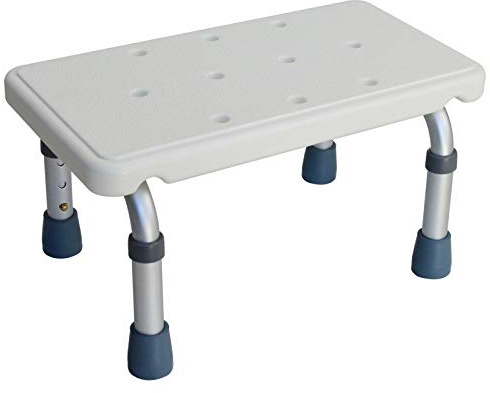 HAPPLiGNLY Taburete de baño, Silla de Ducha anticaída Segura para bañera, Asiento de Banco para Acampar, Ajustable s/Blanco/como se Muestra