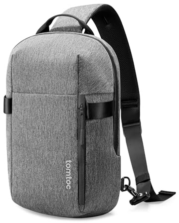 tomtoc slingväska för män, vattentät crossbody bröstaxelväska passar 13 MacBook Air M4 A3240, 14 MacBook Pro M4/M3/M2/M1 A3112 A3401 A3185, vardagsväska