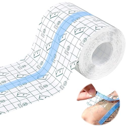 Tattoo Aftercare Waterproof Bandage, 15cm x 10m Transparent Stretch Adhesive Bandage, Clear Second Hud Protection for Tattoo Aftercare Recovery, Sårförband för filmtatueringar Skyddande (15cm)