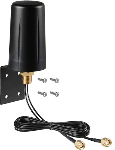 Eifagur 9dBi WiFi 6 6E Tri-Band 2.4GHz + 5 GHz + 6GHz Wall Mount Antenna for WiFi 6 6E Router Hotspot PC Desktop Computer PCI-E Network Card Reolink Security Camera Signal Booster