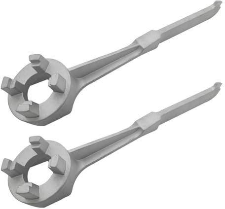 AMIUHOUN 2 chiavi a becco in alluminio, per aprirsi da 10, 15, 20, 30, 50, 55, durevoli, facili da usare