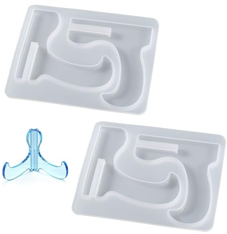 Lot de 2 moules en silicone pour téléphone portable - Pour loisirs créatifs - Cadre photo - Moules en résine époxy