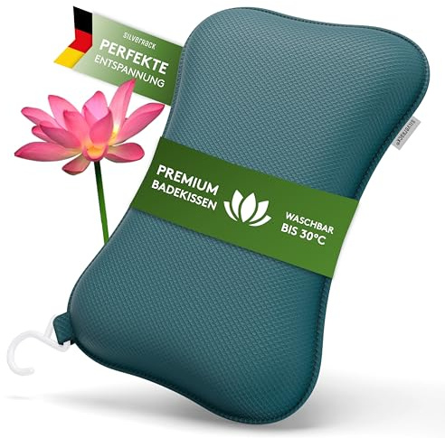 SilverRack Premium - Cojín para Bañera Con Ventosas - Almohada Cervical Como Reposacabezas para El Cuello y El Jacuzzi - Accesorios para Bañera - Bath Pillow