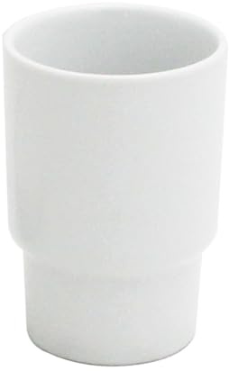 XVL Tumbler Bathroom Ceramic Toothbrush Holder Cup Replacement A62, White