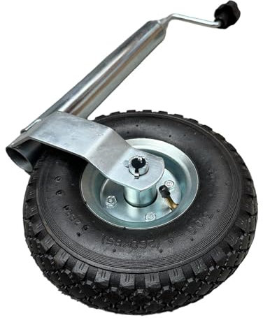 Liberty Leisure 48mm Pneumatic Jockey Wheel for Caravans & Trailers - Heavy Duty Replacement Jockey Wheel for Caravan & Trailer Use - 150kg Max Load