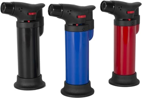 Pack de 2 Soplete Butano Multiuso para Cocina, Camping y Manualidades, Mini Quemador de Gas