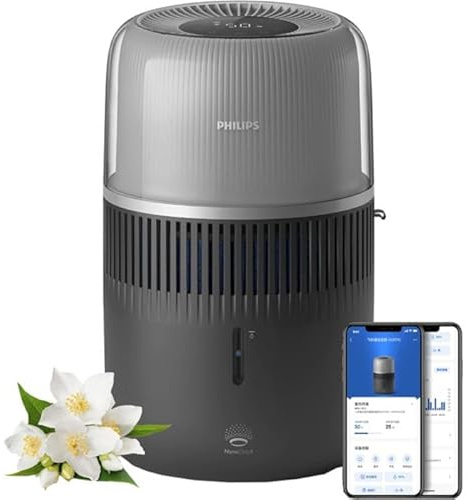 Philips HU5710/03 air humidifier, 4.5 l, 56 sq m, Night mode, 3 speed settings, Charcoal grey
