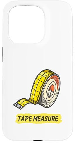 Lustiges Maßband, Grafikkunst Hülle für iPhone 15 Pro