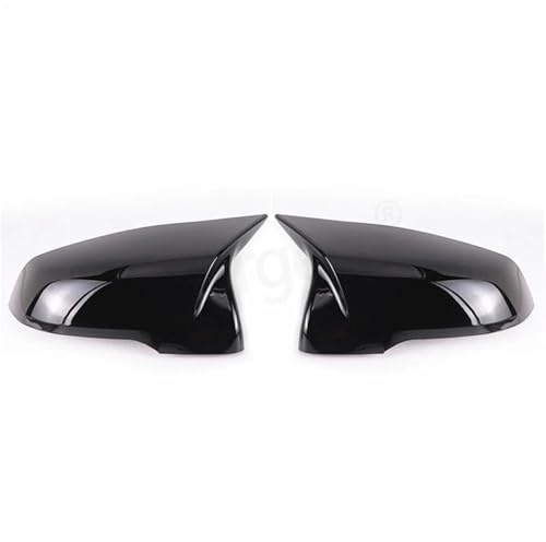 Coque Rétroviseur, Couvercle de Rétro Lot de 2 capuchons de rétroviseurs latéraux noirs brillants modifiés Utilisation adaptée pour BMW X1 F48 X2 F39 Z4 G29 2GT F45 F46 F52(Black-2pcs)