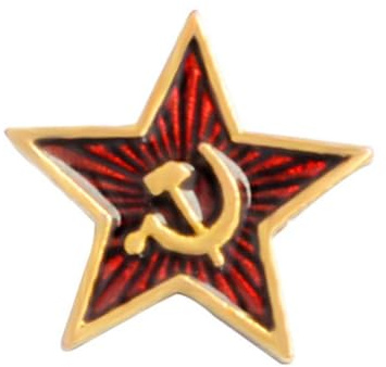 SHOWERORO Broche Pin Martillo Hoz Comunismo Aleación 4 Piezas Accesorio de Tela para Ropa Bolsos Sombreros Bufandas Hombres Mujeres Decoración