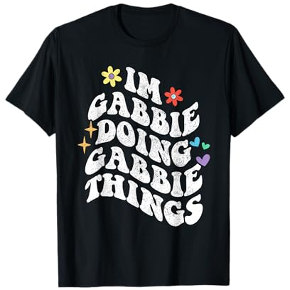 Retro Groovy Im Gabbie Fare Gabbie Cose Divertente Madre Maglietta
