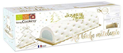 SCRAP COOKING Moule à bûche de Noël matelassée - Christmas Log Mold - 1 pièce