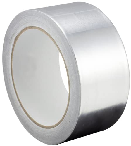 Gocableties Aluminium Foil Tape, 48mm (2) x 25m, Adhesive Insulation Tape for Insulating, HVAC Repair, Sealing Ducts, and Pipework, 1 Roll