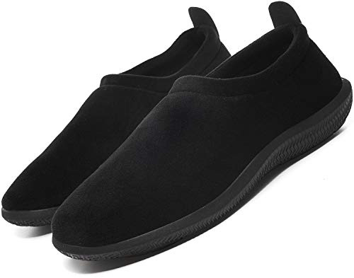 Eagsouni Pantofole Chiuse Donna Uomo Invernali Peluche Ciabatte | Caldo,Morbido comode,Cotone di memoria,Antiscivolo,scarpe casa,perfetto per uso domestico