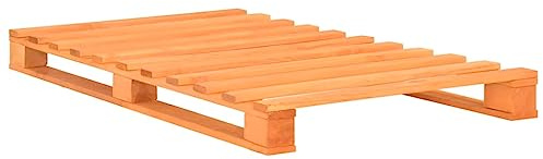 vidaXL Palettenbett Braun Massivholz Kiefer 90×200 cm