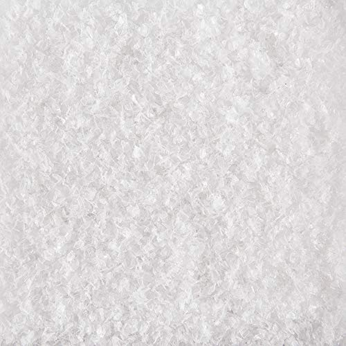 DEKOSCHNEE FEIN. 4 Liter. Kunststoff Schneeflocken Deko Schnee Kunstschnee. Weiss