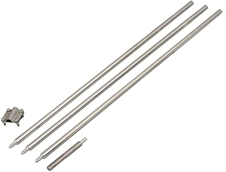 Tiefenerder Staberder Erdung Erder Ø 20 mm V4A Edelstahl Schlagspitze Klemme SDS (3m Set m. Klemme u. SDS Max Schlagkopf)
