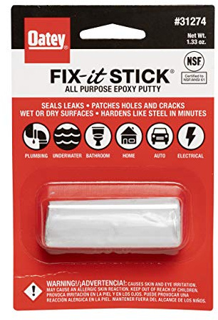 Oatey 31274 Stick Fix-It Multi-Purpose Epoxy Putty, 1.33 oz, White