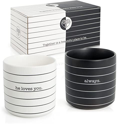 WeddingTree 2er Set Partner Tasse - Geschenk Hochzeit - Tassen für Paare zu Hochzeit Verlobung Hochzeitstag - Hochzeitsgeschenke für Brautpaar - Partnertassen