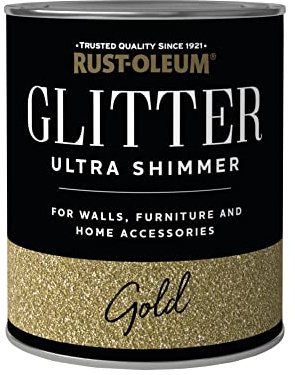 Rust-Oleum Glitter Ultra Shimmer Gold 750ml, Gold Ultra Shimmer (RO0290002G1)