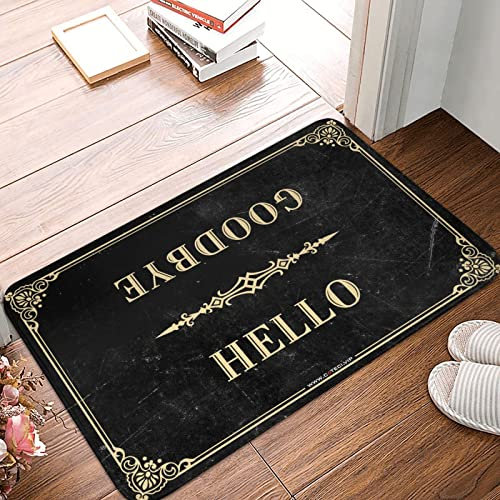 Décorations de bière pour homme Cave Hello Goodbye Tapis extérieur Porche Décor arrière-cour Bar Décor (Dimensions : 50 x 80 cm)