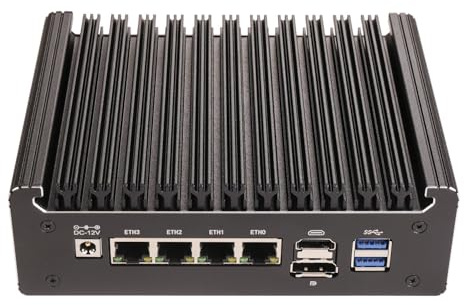 HSIPC Alder Lake N100 Quad Core Firewall Micro Appliance, Mini PC, Nano PC, Router PC, 4*i226-V RJ45 Port AES-NI