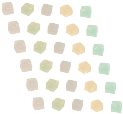 ibasenice 30stücke Teiliges Leuchtendes Zuckerwürfel- Bunte DIY Charms Für Handyzubehör Und Haarclips Realistische Spielzeug-deko Langlebige Faux Candy Verzierung