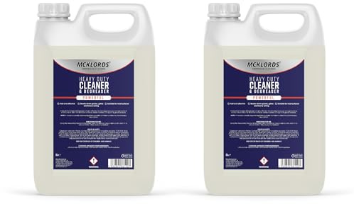 McKLords Heavy Duty Cleaner and Degreaser, 10 Litre (2x5 Litre) Clear