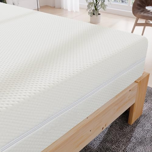 Merax Matratze 140 x 200 cm, 7-Zonen Höhe 20cm Kaltschaummatratze, Härtegrad H2 & H3, Ergonomische Matratze mit Griffe & Bezug waschbar, Komfortschaummatratze