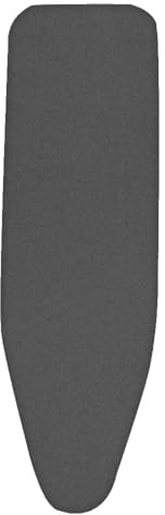 ZYXQQJ Bügelbrettbezug 90x30cm 110x35cm 122x38cm Bügelbrett Bezug Extra Dicke Polsterun Bügelbrettbezug Einfache Handhabung Als Ersatz(Black,110x35cm/43x14in)