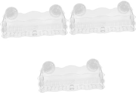 BESPORTBLE 3 Pièces Support De Plante Pot De Plante D'aquarium Tasse D'élevage De Plantes Jardinière Aquatique à Ventouses Plantes Aquatiques Bassin De L'usine D'aquarium Planteur Plastique
